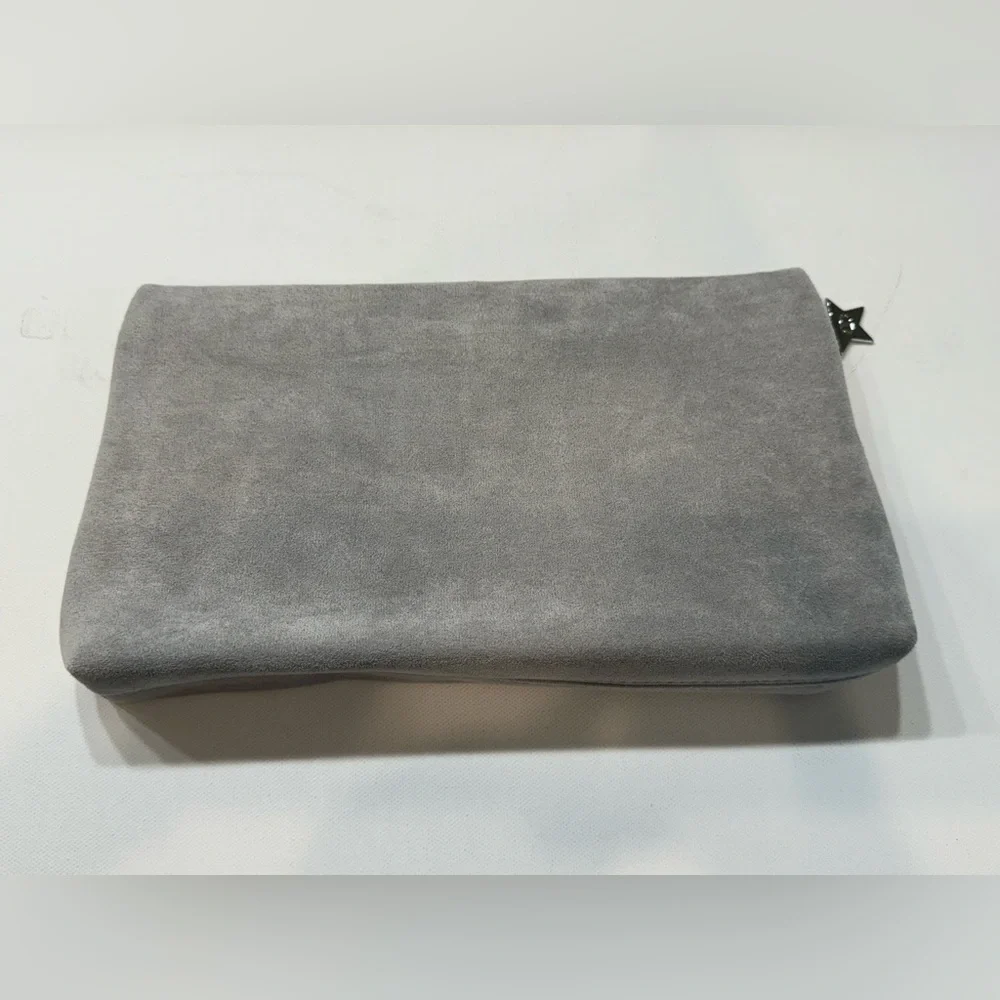 Dior Gray Suede Pouch
